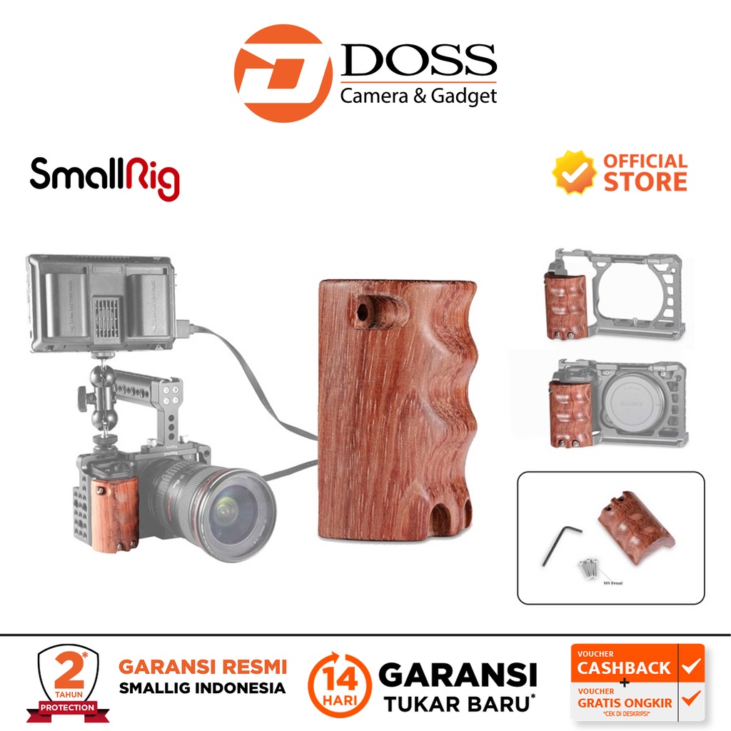 Maniglia Legno Per Fotocamera Impugnatura Legno SmallRig Per Sony RX100 - L- Shaped Con Staffa Per Accessori Smallrig 2467 L-shaped - 14