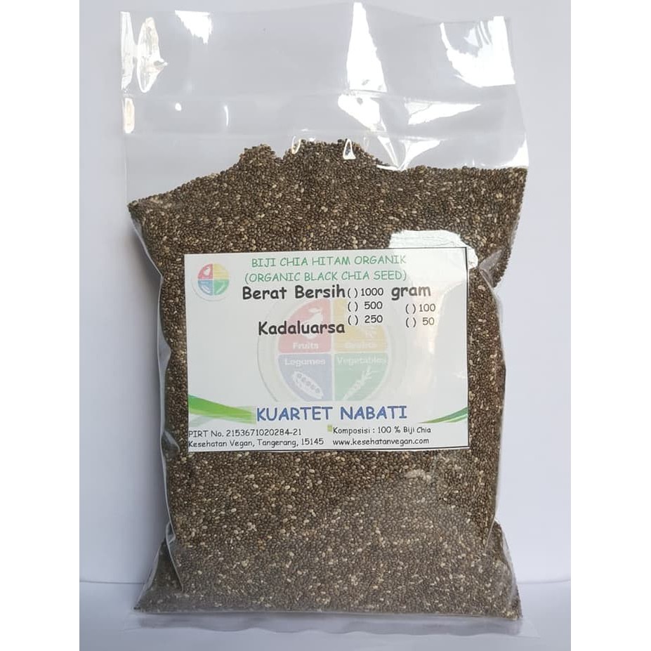 

Chia seed Black Organik 1000 gram sumber Omega 3, 6 dan 9 PROMO