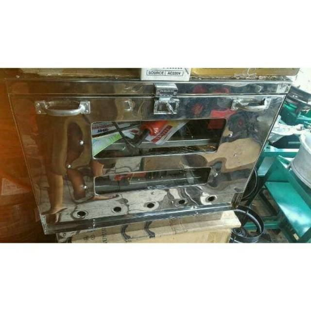 OVEN GAS STAINLESS 60X40 TANPA THERMOMETER