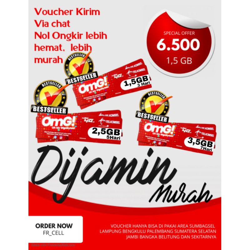 VIA CHAT VOUCHER TELKOMSEL SUMBAGSEL
