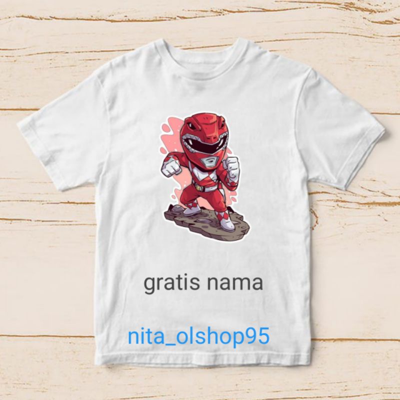 baju anak power ranger merah