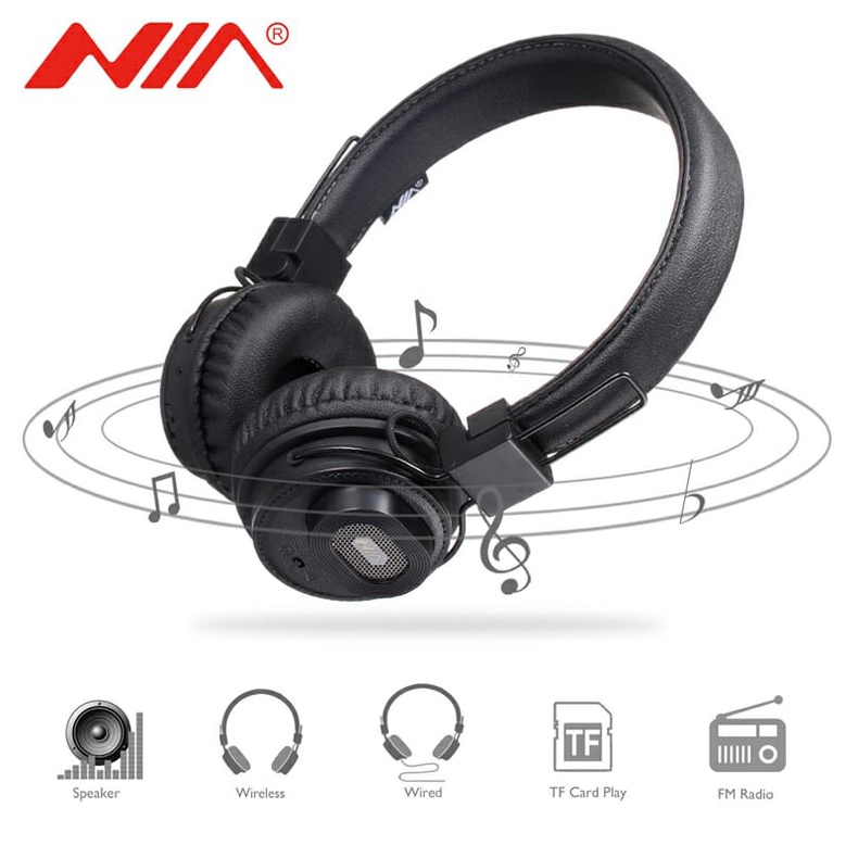 headset Nia X5SP Headset Nirkabel Stereo Bluetooth dengan MIC termurah