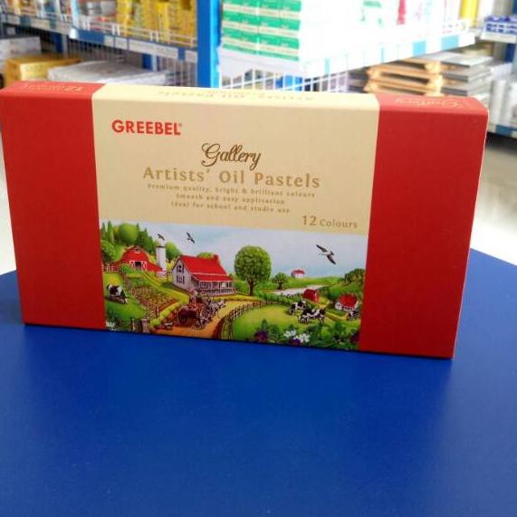 

тz*TERMURAH*тz Crayon : oil pastel 12 warna Greebel artist цц