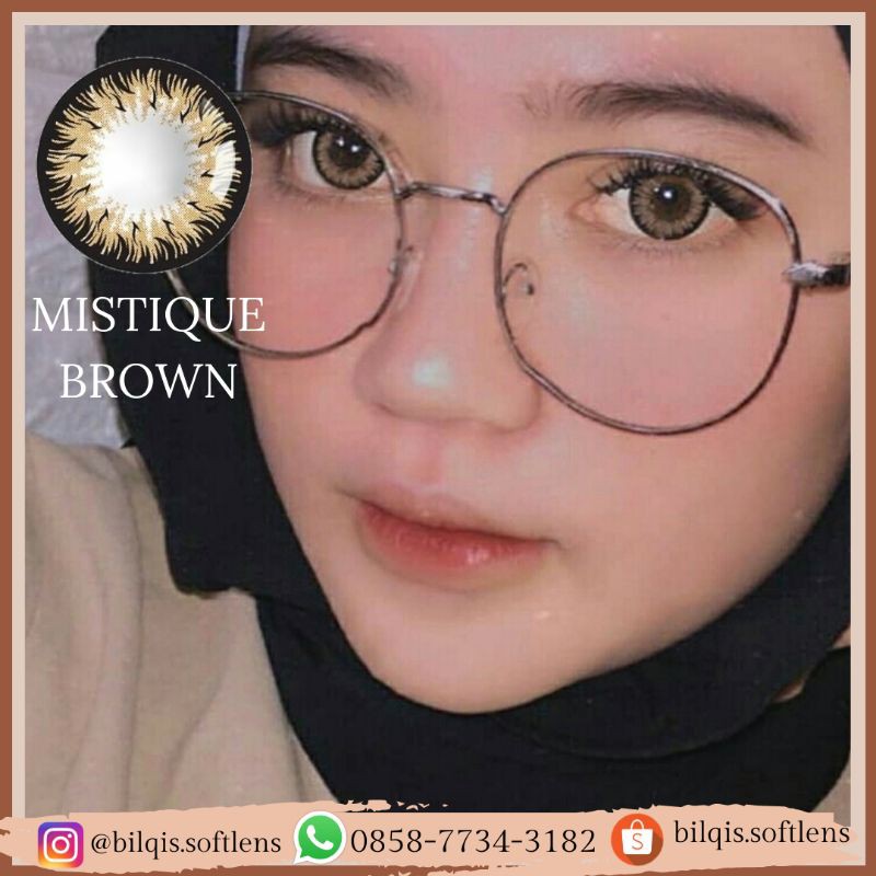 SOFTLENS MISTIQUE / SOFTLENS HITAM PEKAT BIG EYES / DIAMETER 16mm