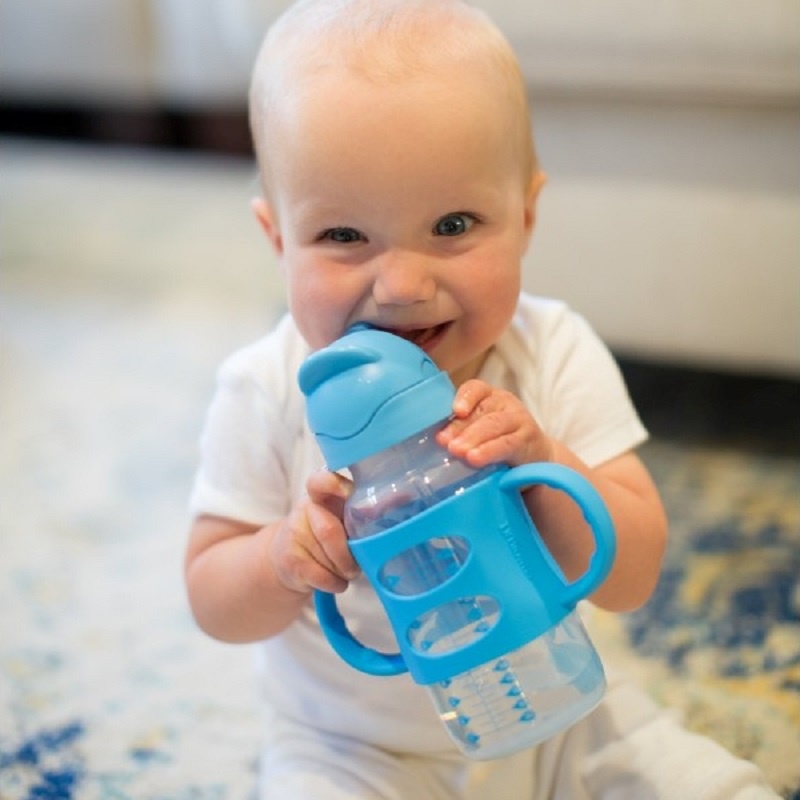 Dr Browns Milestone Sippy Straw Bottle Standardneck dan Wideneck Botol Sedotan Anak Bayi