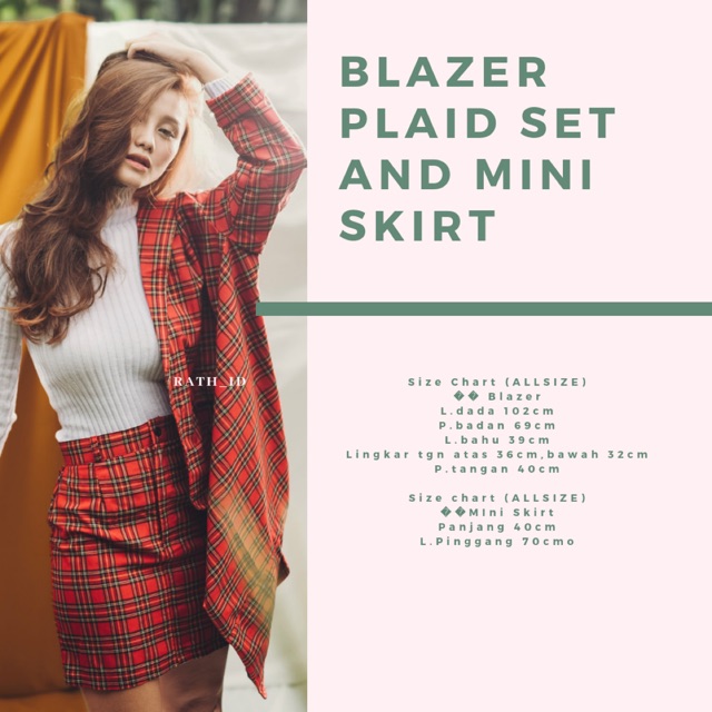 BLAZER SET AND MINI SKIRT