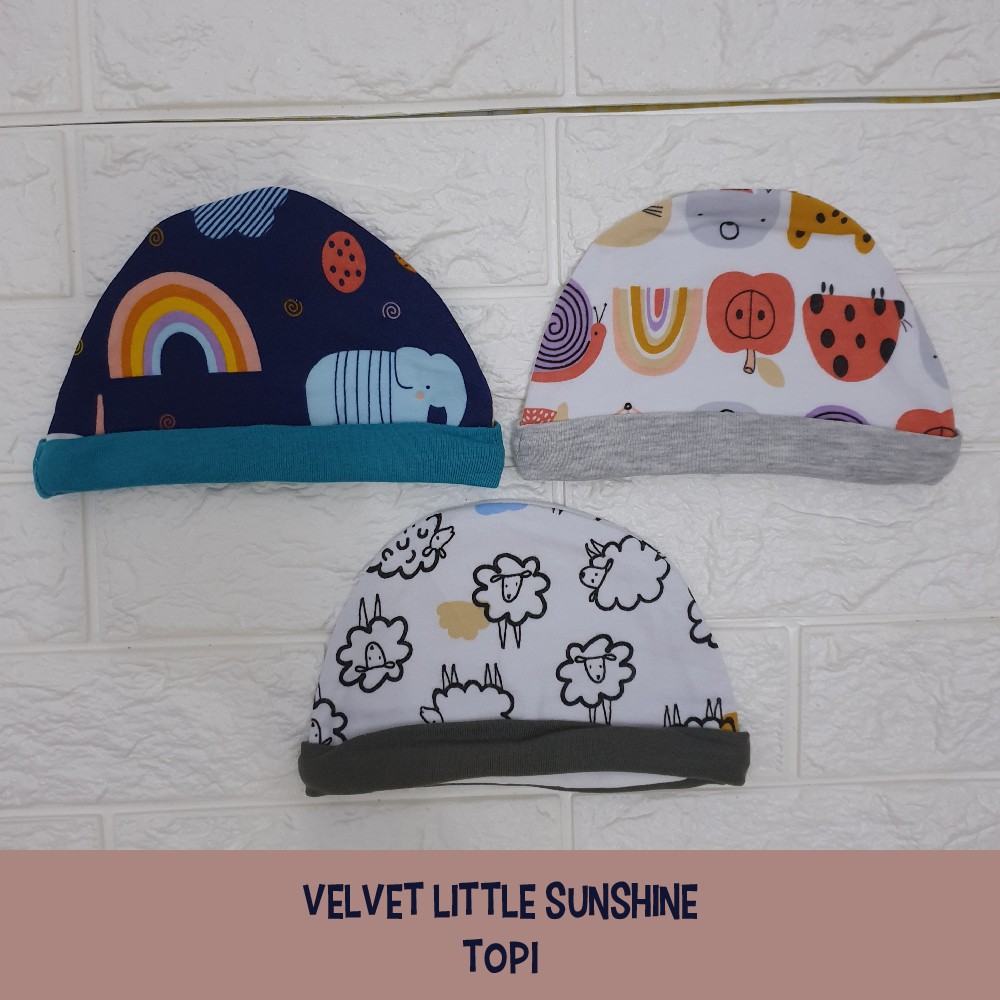 Velvet Junior  topi kupluk 3 pcs