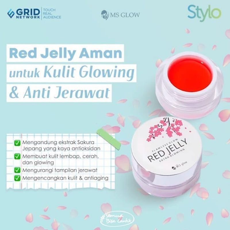 MS GLOW RED JELLY FLAWLESS ORIGINAL EXPIRED 2026