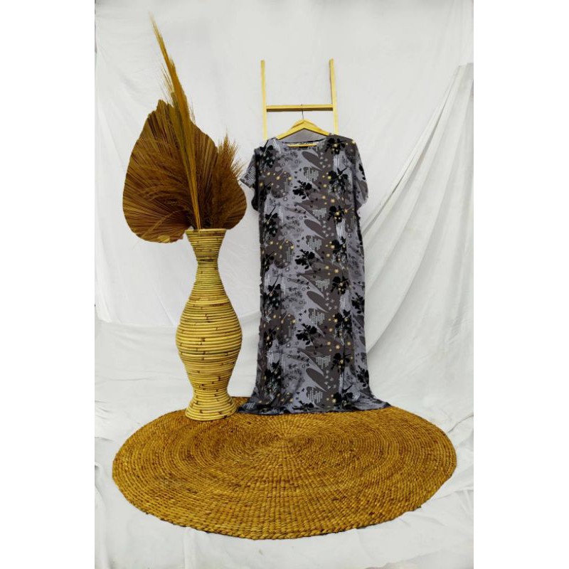 DASTER BUSUI & NON BUSUI/DASTER BUNGA HITAM ABU/DASTER MURMER