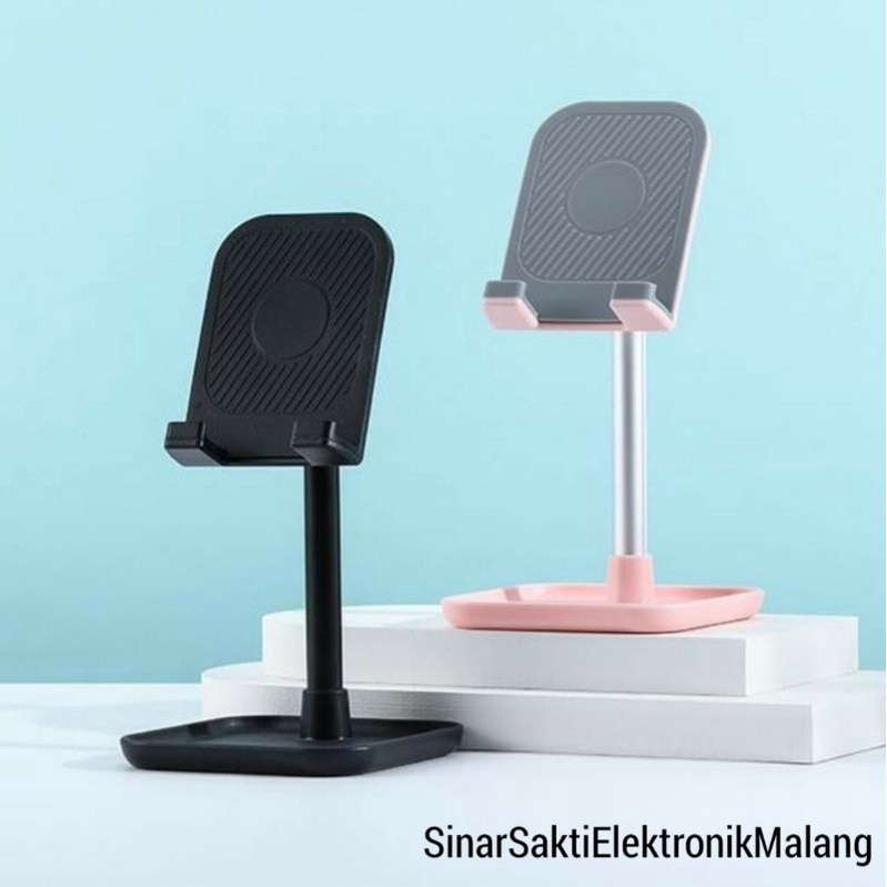 Robot Stand Holder HP IPAD Tablet Lipat Universal RT-US04 Meja Besi Aluminium