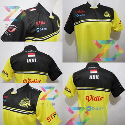 Jersey Kaos Baju Gaming ONIC MLBB, PUBGM, free nick+STICKER