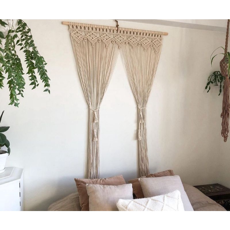 tirai pintu/ macrame tirai/ macrame gorden/ macrame backdrop