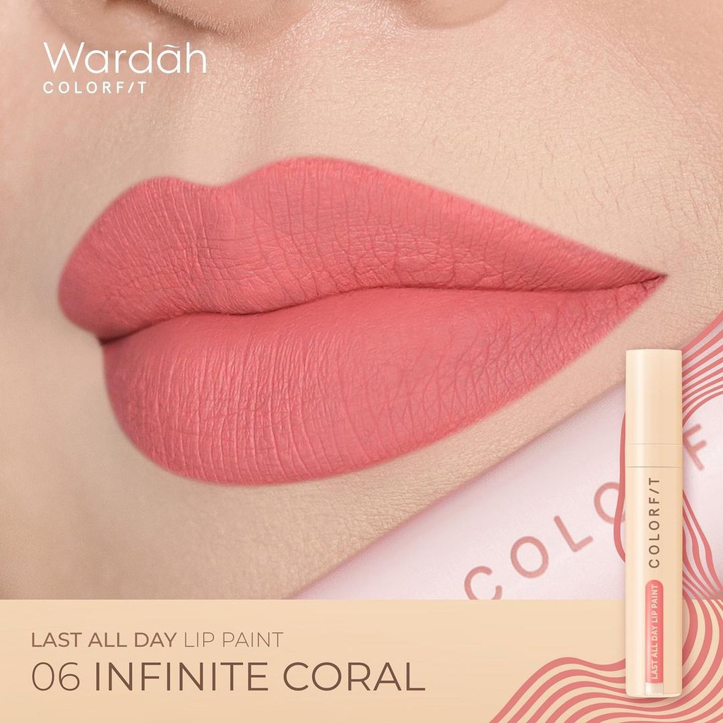 ❤️GROSIR❤️ Wardah Colorfit Last All Day Lip Paint / Tahan Lama 12 Jam