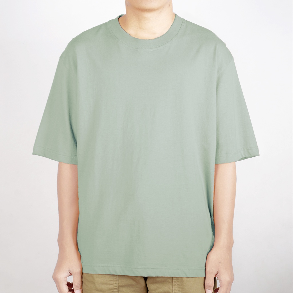 OVERSIZE TEES SAGE GREEN