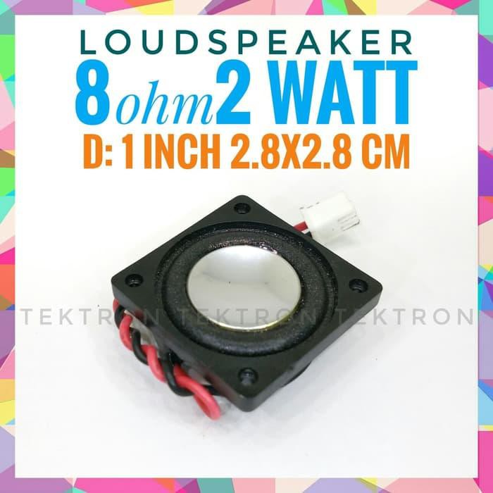 DUG47 - Loudspeaker 1inch 8ohm 2Watt 2.8x2.8cm mainan mp3 speaker pam8403 -3w Diskon