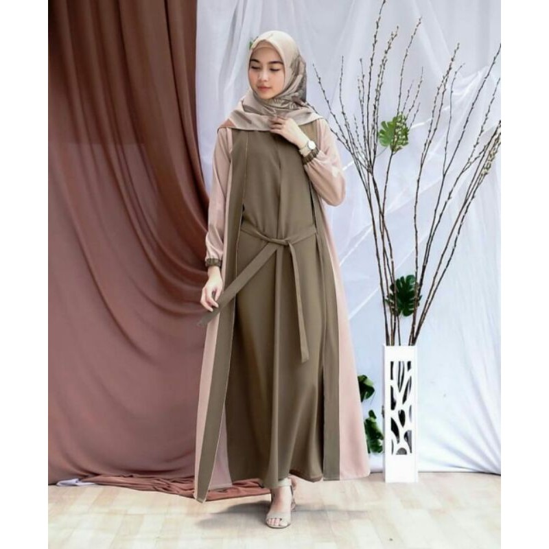 Baju Gamis Terbaru Gamis WanitaTali depan 2021