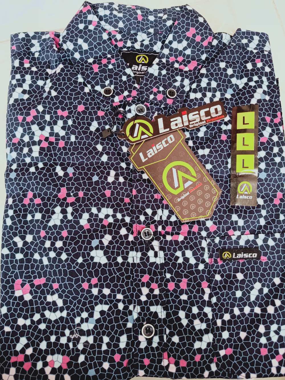 Kemeja Surfing Pria Lengan Pendek Slimfit Premium Quality