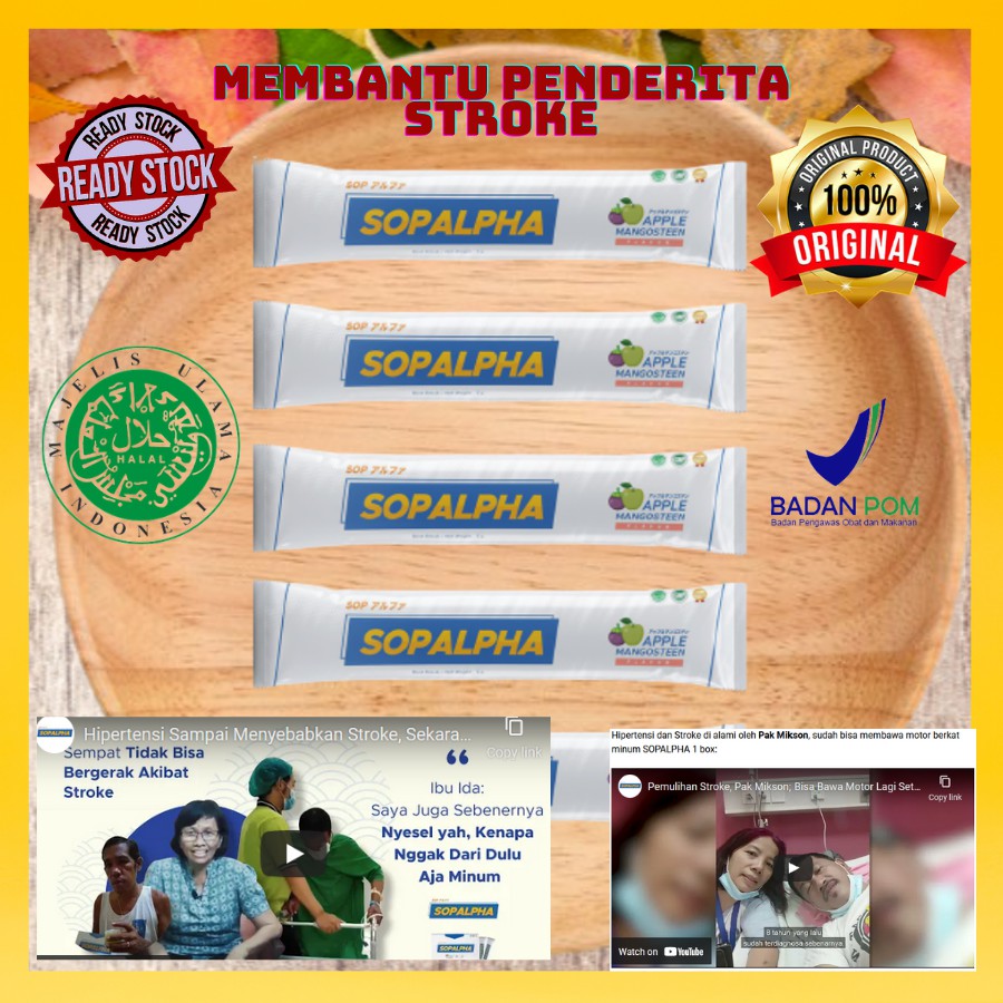 

Pelancar Darah SOPALPHA Rasa Apel Manggis 5 Sachet