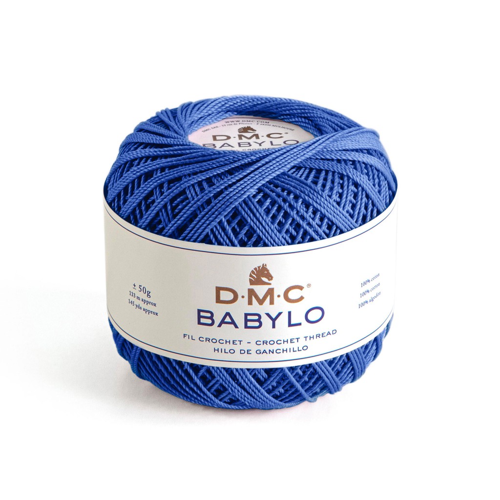 Benang Crochet DMC Babylo 50 Gram - 482 - Medium Blue Biru