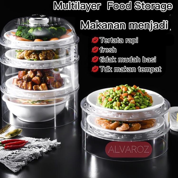 Terkini Az Multilayer Food Storage Layer Rak Penyimpanan Makanan Rak Makanan 0zw Shopee Indonesia