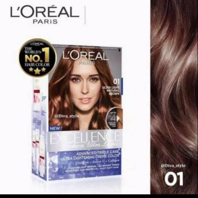 Loreal paris Excellence hair color - semir rambut