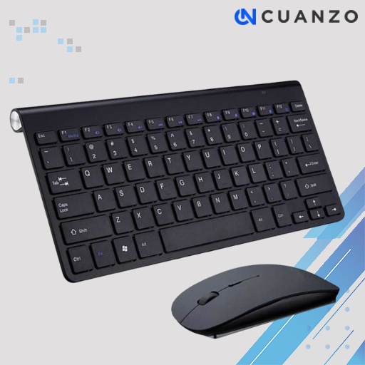 Wireless Keyboard Mouse Combo 2.4G / Keyboard dan Mouse Hp Gaming Universal / Set Keyboard Wireless LED Mini Isi Ulang Baterai Modern tanpa Kabel / Keyboard Pc Tablet Komputer Smart Tv ipad Android / Keyboard Combo Muse Silet Click Laptop Murah Original