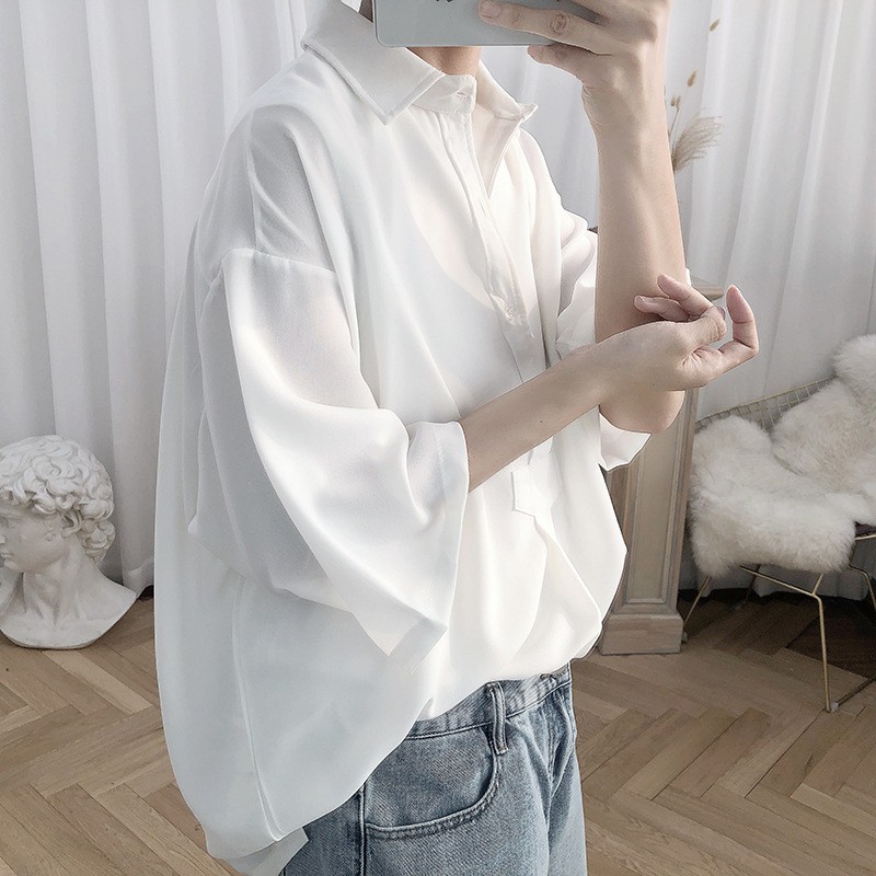 Shirt Men's Korean-Style Casual Shirt Men