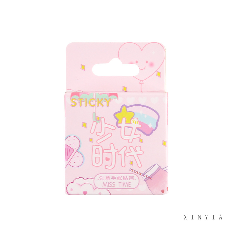 Kotak Lucu Stiker Kawaii Scrapbook Stationery Seri Masa Perempuan