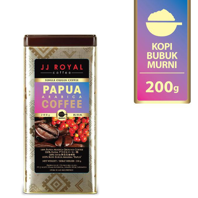 

Coffee/Kopi JJ Royal Papua Arabica Ground Tin 200g