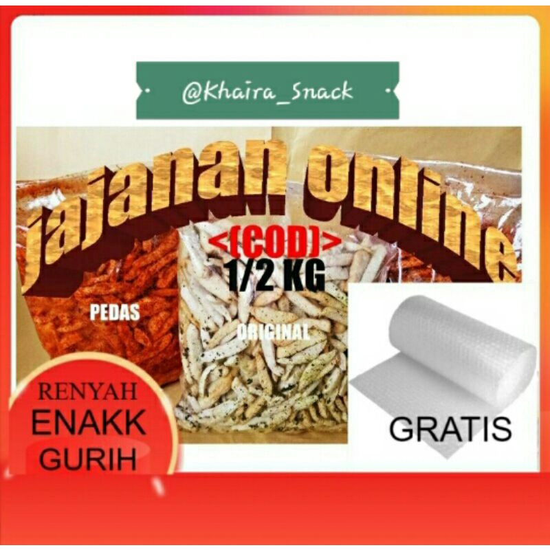 

Basreng pedas daun jeruk isi 500gram