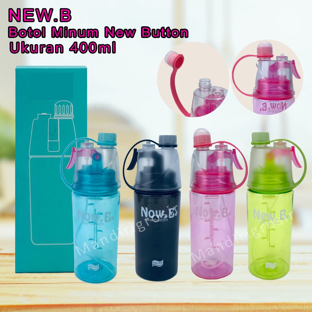 Botol plastik * Botol Minum * Pink *400ml