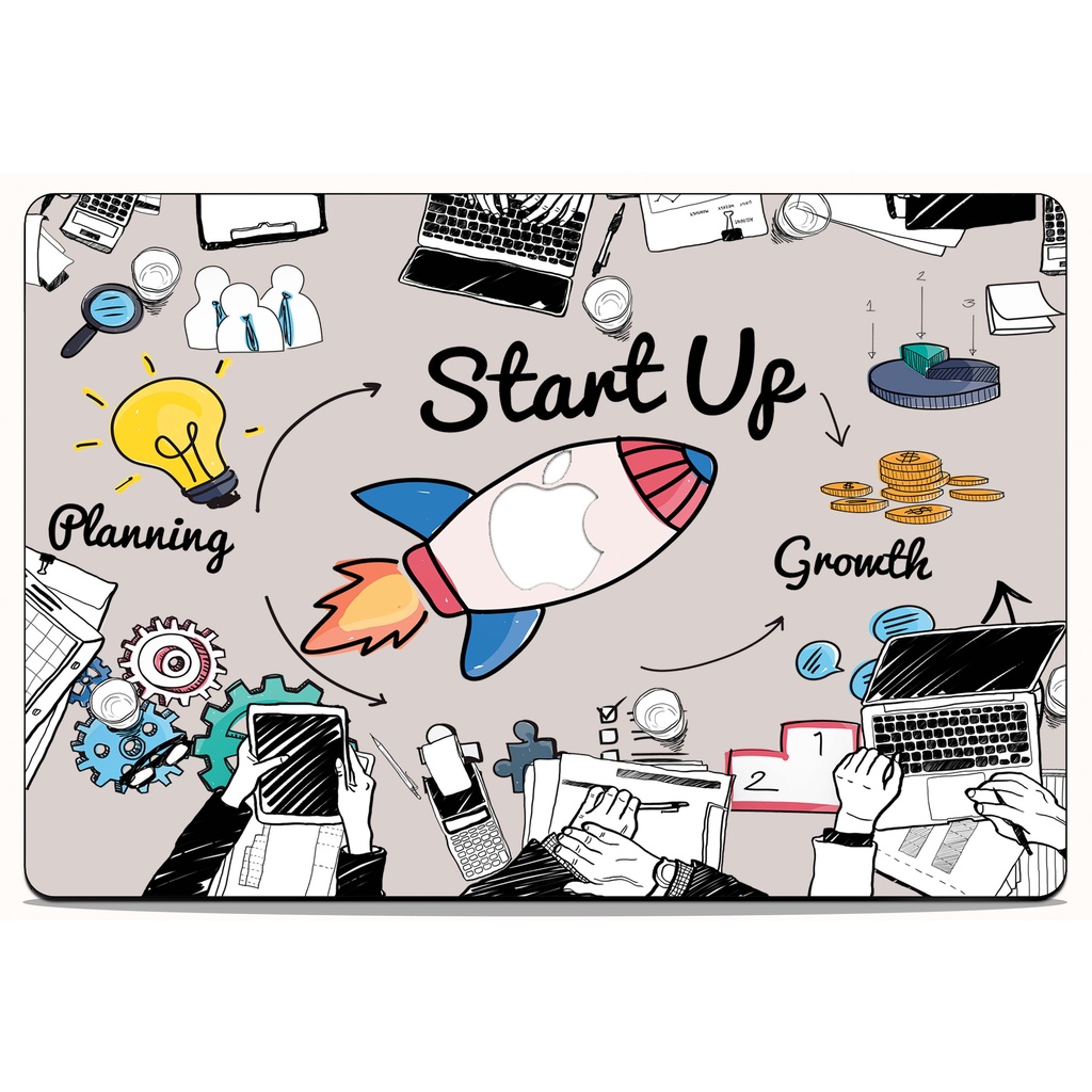 MACBOOK Case CUSTOM ROCKET STARTUP DESIGN NEW AIR PRO RETINA 11 12 13 14 15 16 INCH NON /  WITH CD ROOM / TOUCHBAR / TOUCH ID / M1 2020 2021 2022