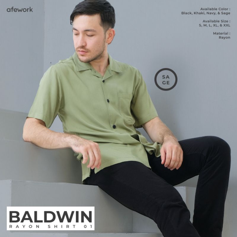 KEMEJA LENGAN PENDEK © BALDWIN RAYYON SHiRT 01 © AFEWROK