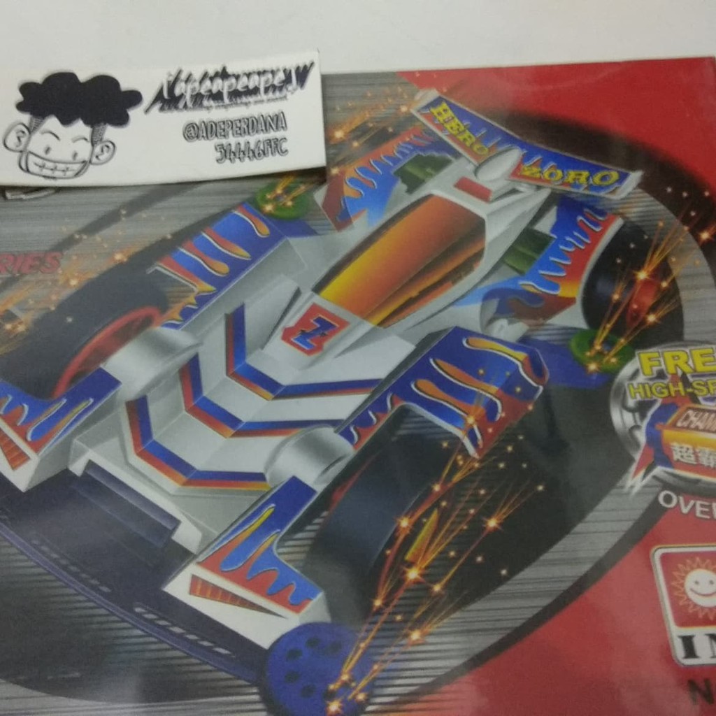 Tamiya Let's & Go Hero Zoro Merk Image Mini 4 WD Mini4WD Murah Jual