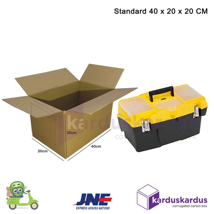 

KARDUS | BOX | KARTON PACKING (40 x 20 x 20 ) POLOS BARU