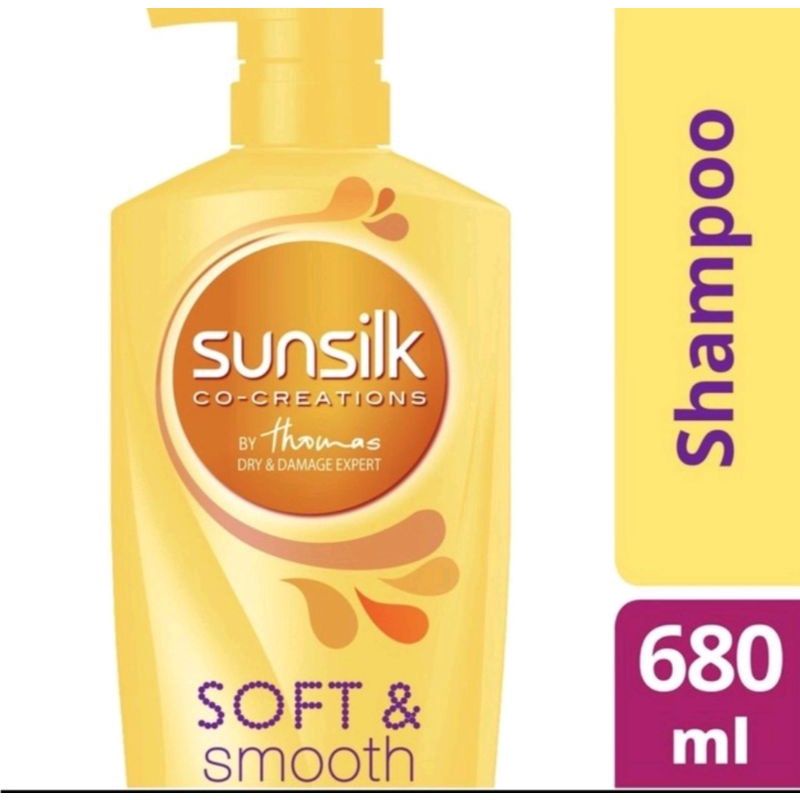 Sunsilk Shampoo Black Shine/Soft &amp; Smooth 650 ml~Original 100%