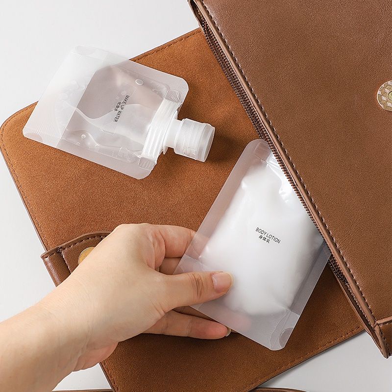 Refill Tempat Sabun Cair / Travel Pouch Reusable Refillable Shampoo Soap Lotion Liquid