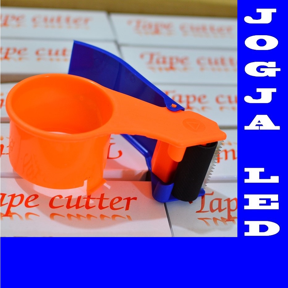 

PAC 23N Tape Cutter Alat Potong Lakban Pemotong Isolasi Dispenser 2 Inch Holder Besar Tempat Solasi Solatip Bening Coklat