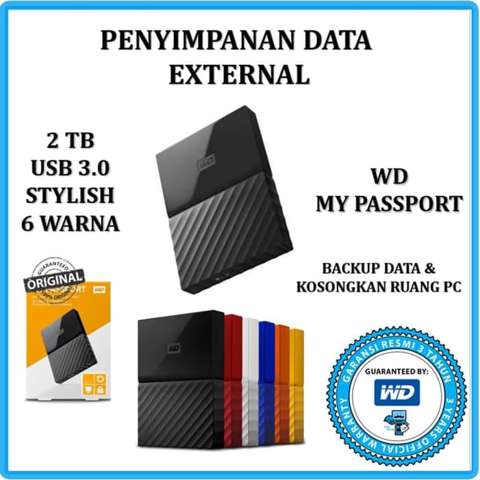 HDD External WD My Passport Ultra 2TB External HDD