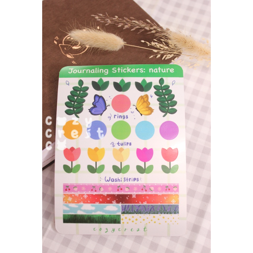 

Journaling Sticker: Nature Deco Sticker Sheet