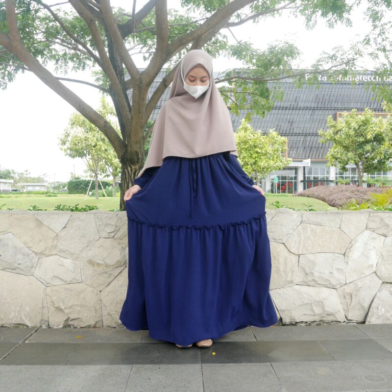 Kanaya Dress / Gamis Rayon Crinkle Airflow