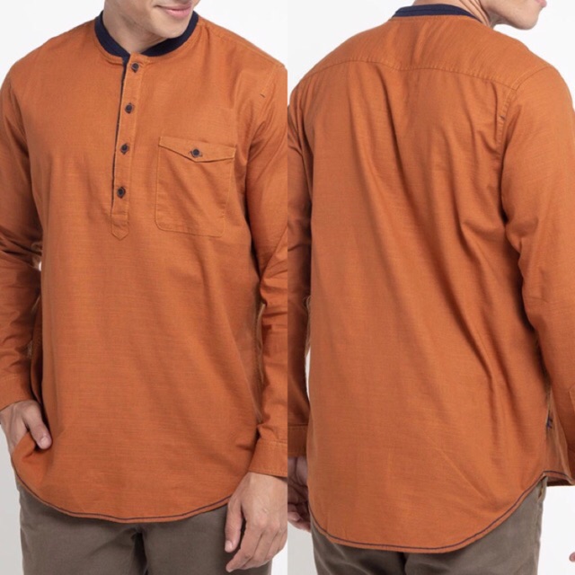 Baju Koko Lois Original - Maroon