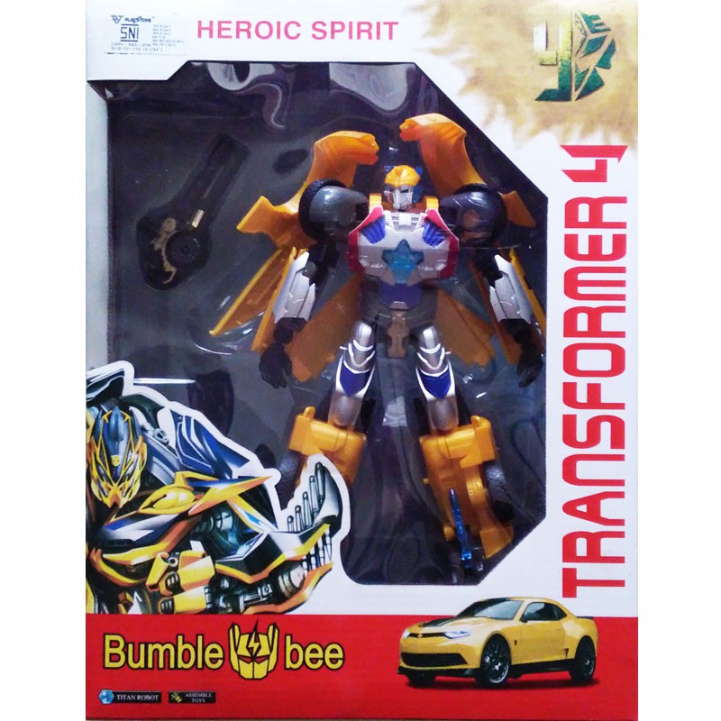 TRANSFORMERS 4  BUMBLEBEE HEROIC SPIRIT UPGRADE VERSION DELUXE CLASS
