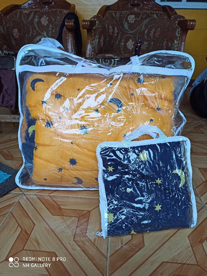 Bedcover Fullset 160x200(queen) Premium 100%original Katun