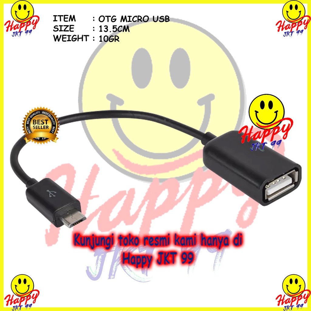 [ HAPPY JKT 99 ] KABEL OTG MICRO USB ORIGINAL