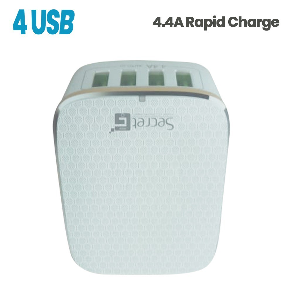 Charger Station Travel Secret-G Auto-ID 4.4A 4 Port USB A4404