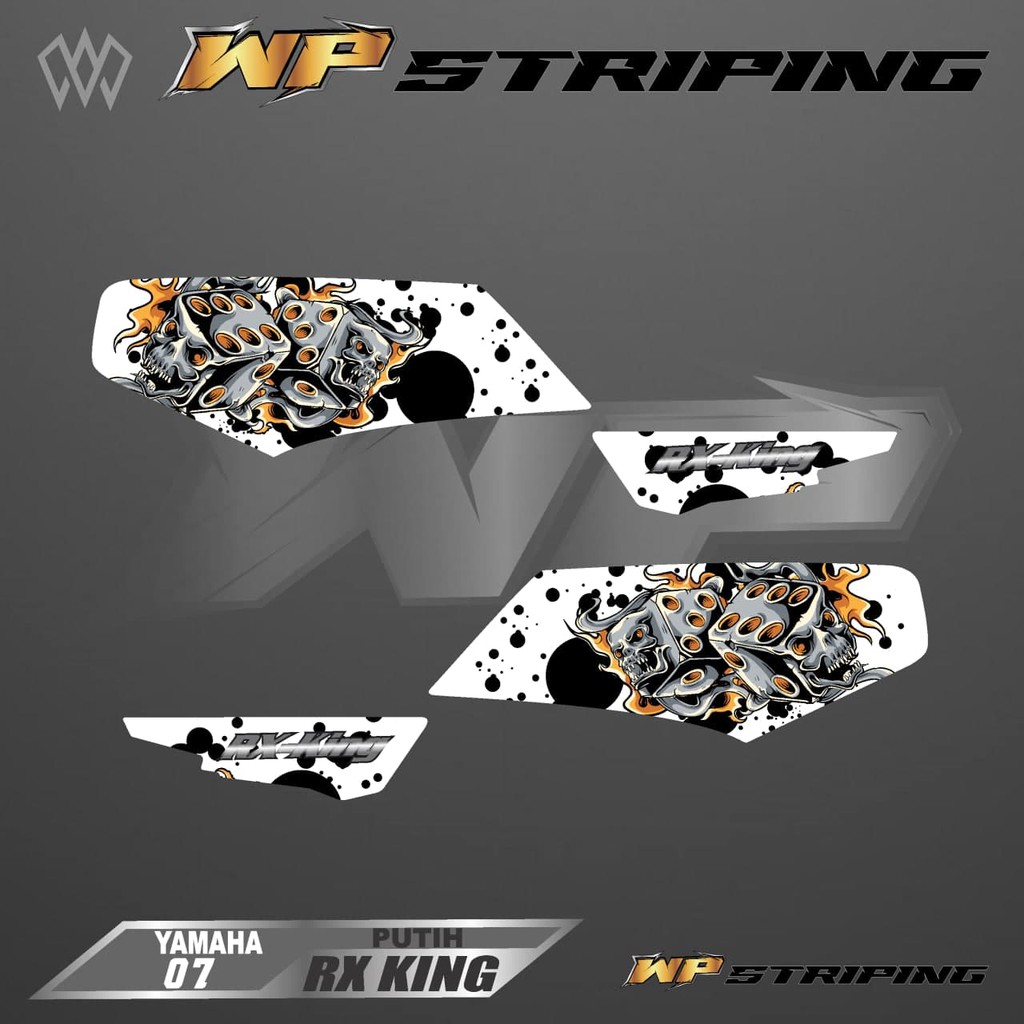 STRIPING RX KING - STIKER VARIASI LIST SKOTLET MOTOR YAMAHA RX KING - 07