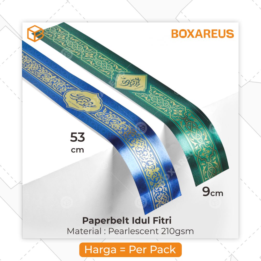 Paperbelt Lebaran, Label Idul Fitri, Hiasan Sleeve Sabuk | BLIF