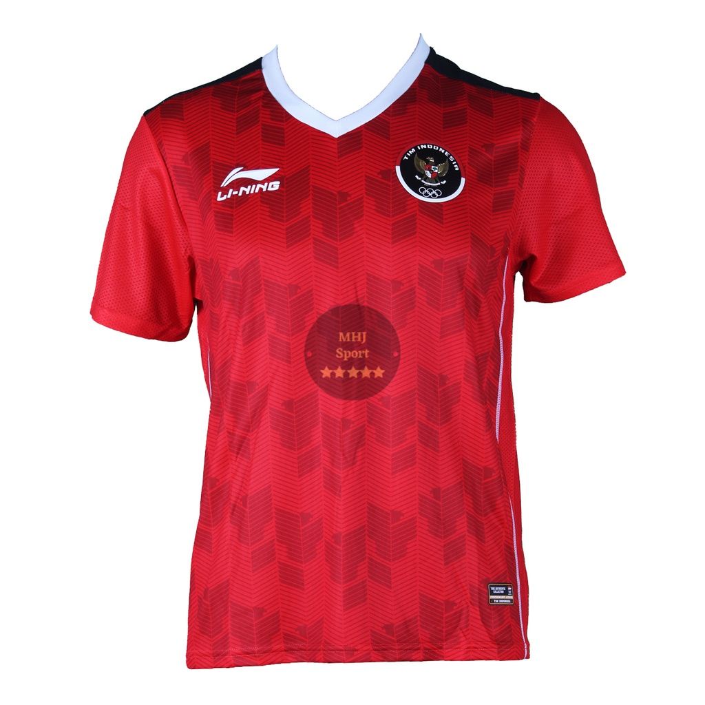 Li-Ning Badminton Playing Kit T-Shirt ATSSC19-1 / Kaos Badminton Red Sea Games Edition ORIGINAL