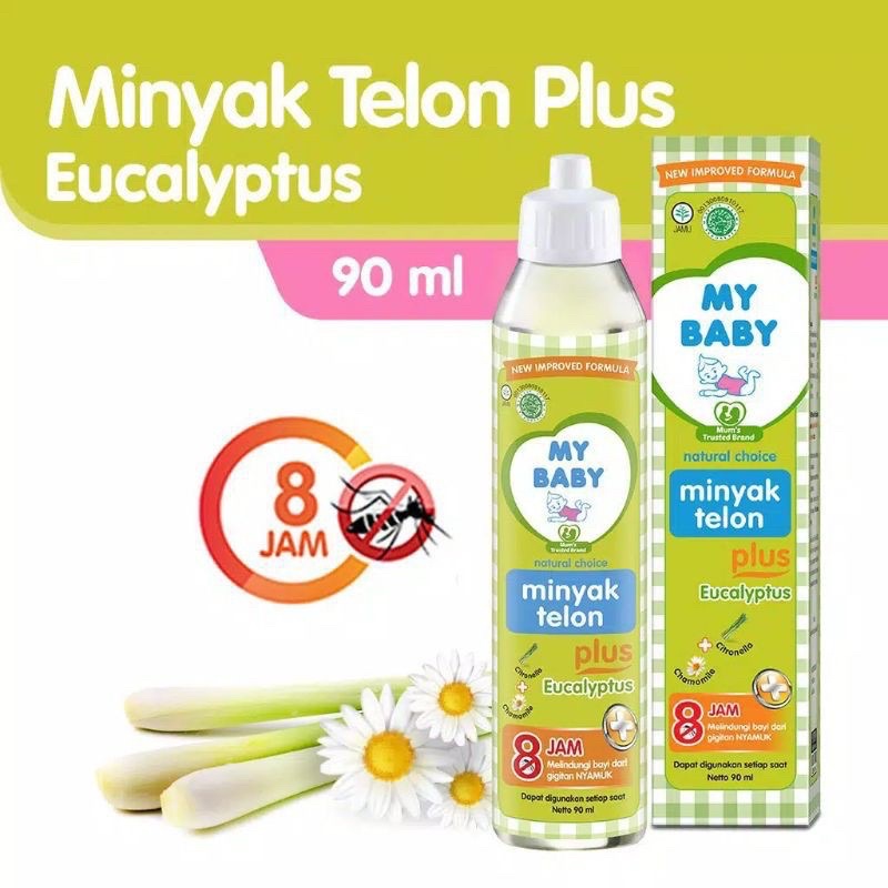 MY BABY Minyak Telon Plus Minyak Bayi Anti Nyamuk 8 Jam My Baby Minyak Telon Plus 150ml 90ml 60ml 30ml